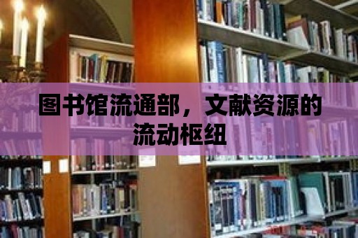 圖書館流通部，文獻資源的流動樞紐