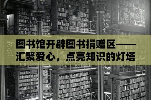 圖書館開辟圖書捐贈區——匯聚愛心，點亮知識的燈塔