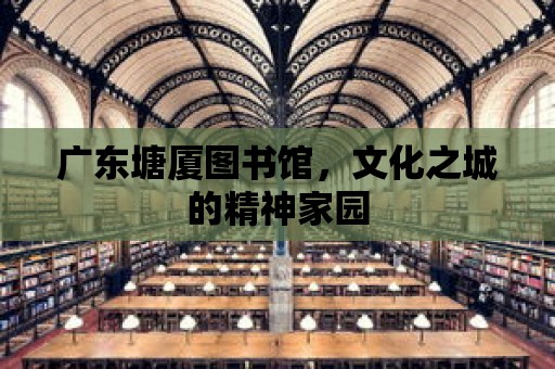 廣東塘廈圖書館，文化之城的精神家園