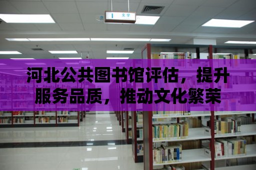 河北公共圖書館評估，提升服務(wù)品質(zhì)，推動文化繁榮