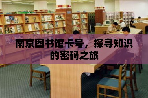 南京圖書館卡號，探尋知識的密碼之旅