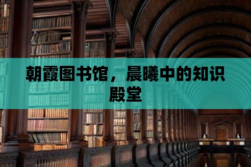 朝霞圖書館，晨曦中的知識殿堂