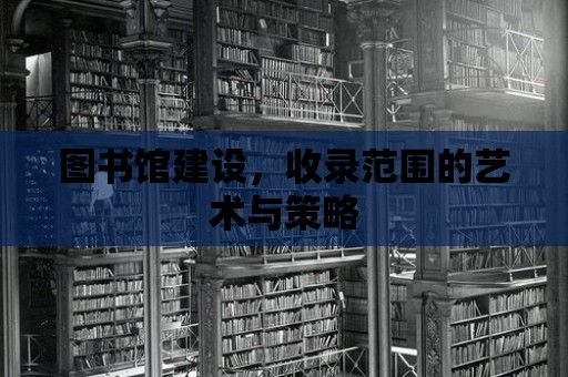 圖書館建設，收錄范圍的藝術與策略