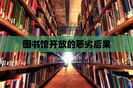 圖書館開放的惡劣后果