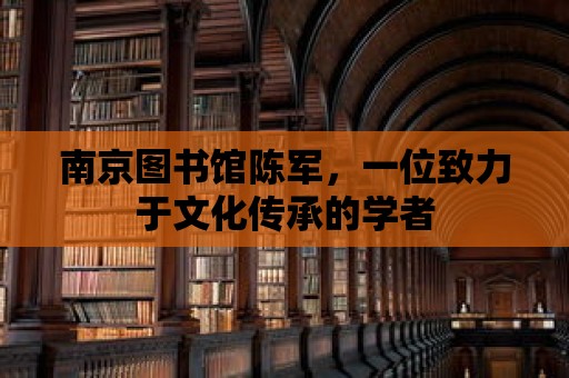 南京圖書館陳軍，一位致力于文化傳承的學者