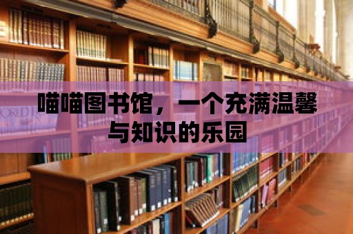 喵喵圖書館，一個充滿溫馨與知識的樂園