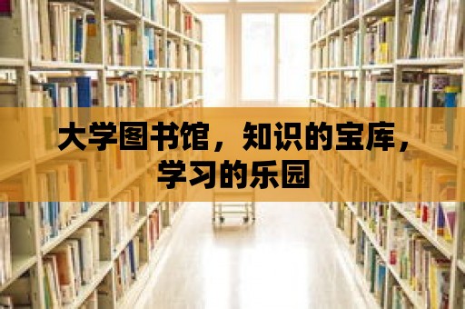 大學圖書館，知識的寶庫，學習的樂園