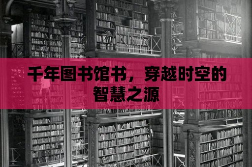 千年圖書館書，穿越時空的智慧之源