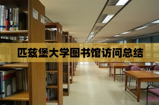 匹茲堡大學圖書館訪問總結