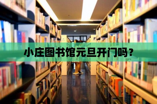 小莊圖書館元旦開門嗎？