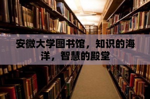 安微大學圖書館，知識的海洋，智慧的殿堂