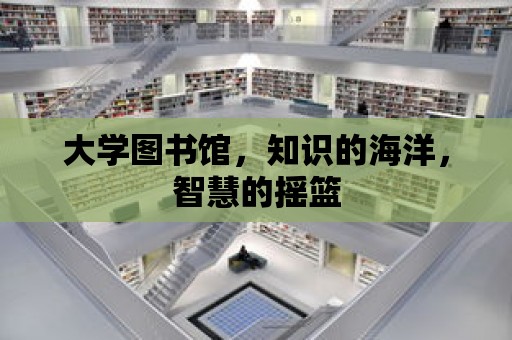 大學(xué)圖書館，知識的海洋，智慧的搖籃