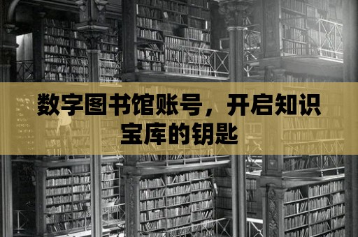 數字圖書館賬號，開啟知識寶庫的鑰匙