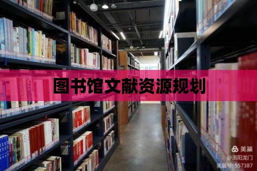 圖書館文獻資源規劃