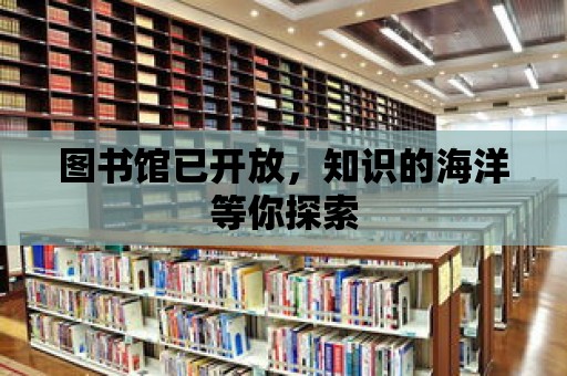 圖書館已開放，知識(shí)的海洋等你探索