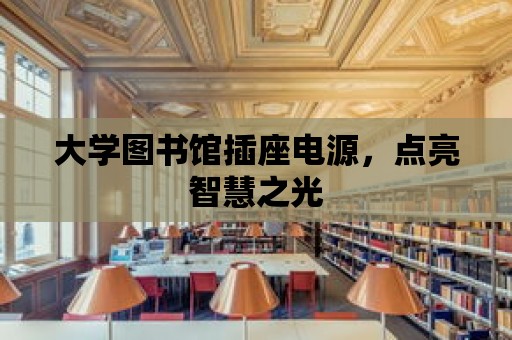 大學圖書館插座電源，點亮智慧之光