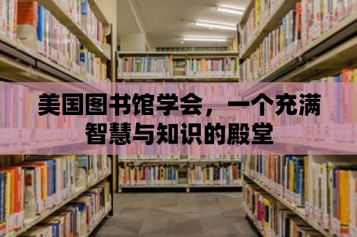 美國圖書館學會，一個充滿智慧與知識的殿堂