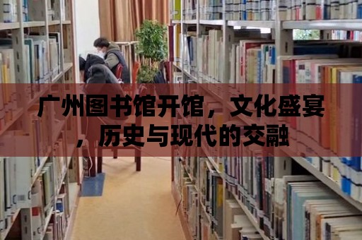 廣州圖書館開館，文化盛宴，歷史與現代的交融