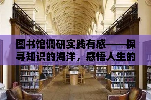 圖書館調研實踐有感——探尋知識的海洋，感悟人生的智慧