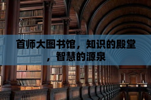 首師大圖書館，知識的殿堂，智慧的源泉