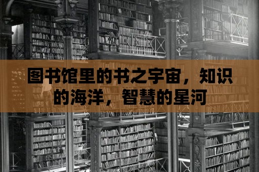 圖書館里的書之宇宙，知識的海洋，智慧的星河