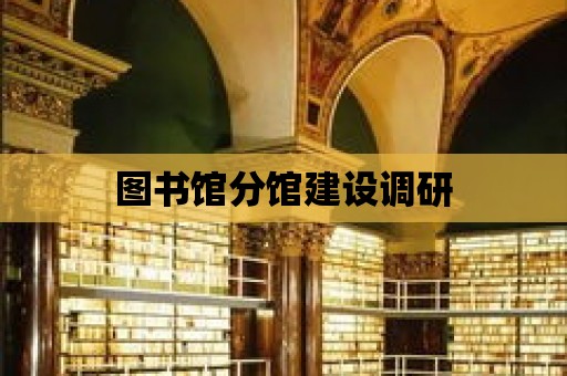 圖書館分館建設(shè)調(diào)研