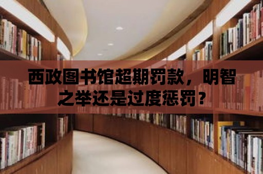 西政圖書館超期罰款，明智之舉還是過度懲罰？