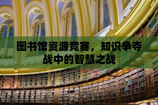 圖書館資源競賽，知識爭奪戰中的智慧之戰