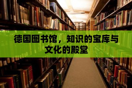 德國圖書館，知識的寶庫與文化的殿堂