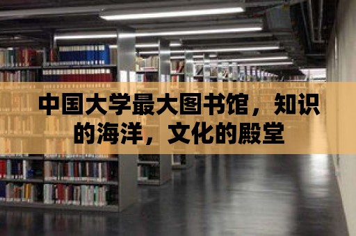 中國大學最大圖書館，知識的海洋，文化的殿堂