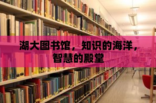 湖大圖書館，知識的海洋，智慧的殿堂