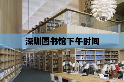 深圳圖書館下午時間