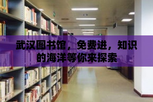 武漢圖書館，免費進，知識的海洋等你來探索