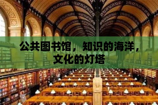 公共圖書館，知識(shí)的海洋，文化的燈塔