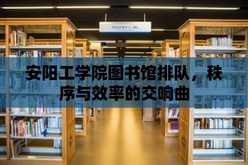 安陽工學院圖書館排隊，秩序與效率的交響曲