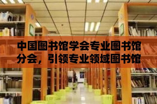 中國圖書館學會專業圖書館分會，引領專業領域圖書館發展的新篇章