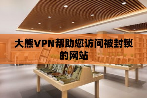 大熊VPN幫助您訪問被封鎖的網站