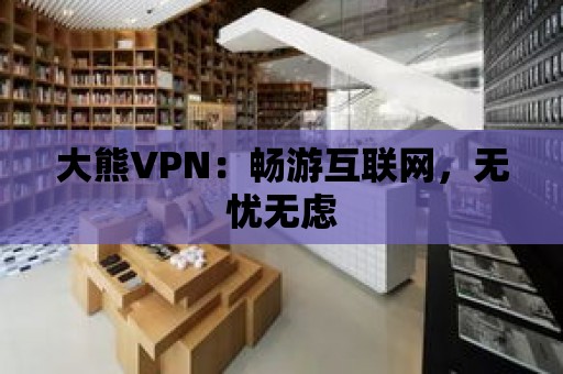 大熊VPN：暢游互聯網，無憂無慮