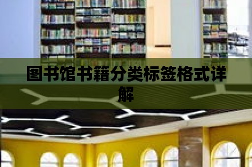 圖書館書籍分類標簽格式詳解