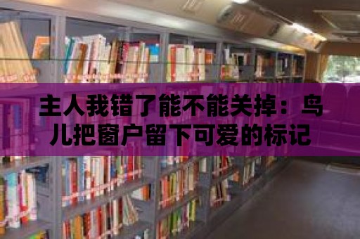 主人我錯了能不能關(guān)掉：鳥兒把窗戶留下可愛的標記