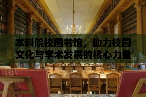 本科院校圖書館，助力校園文化與學術發(fā)展的核心力量