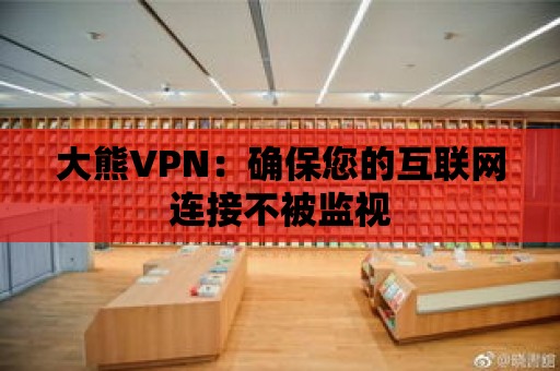 大熊VPN：確保您的互聯(lián)網(wǎng)連接不被監(jiān)視