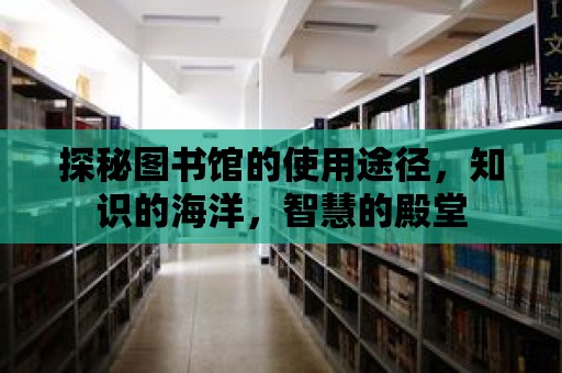 探秘圖書館的使用途徑，知識的海洋，智慧的殿堂