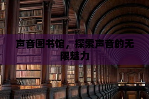 聲音圖書館，探索聲音的無(wú)限魅力