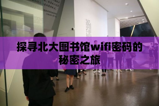 探尋北大圖書(shū)館wifi密碼的秘密之旅