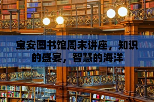 寶安圖書館周末講座，知識的盛宴，智慧的海洋