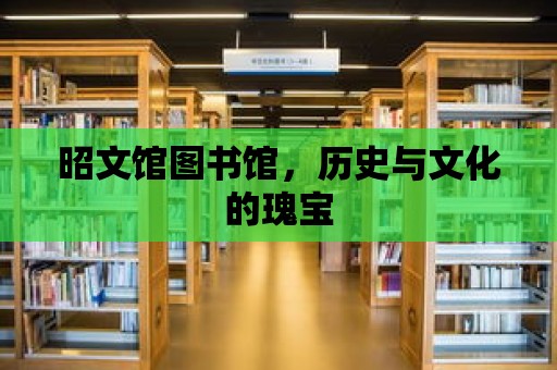 昭文館圖書館，歷史與文化的瑰寶