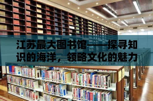 江蘇最大圖書館——探尋知識的海洋，領略文化的魅力