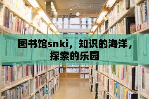 圖書館snki，知識(shí)的海洋，探索的樂園