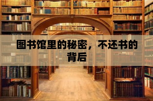 圖書館里的秘密，不還書的背后